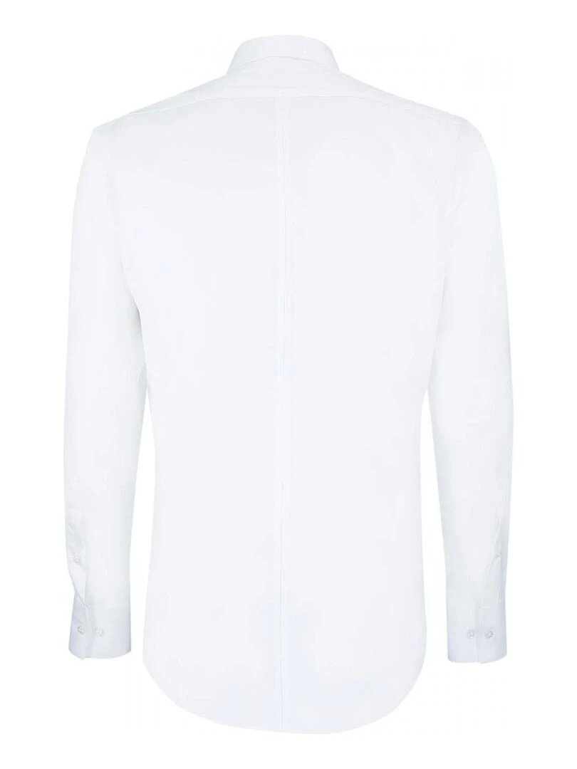 Chemise cintrée satin de coton SATINO   Blanc