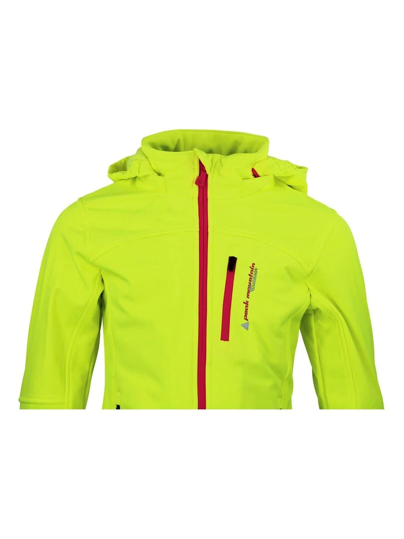 Blouson softshell fille FANNE   PEAK MOUNTAIN   Jaune