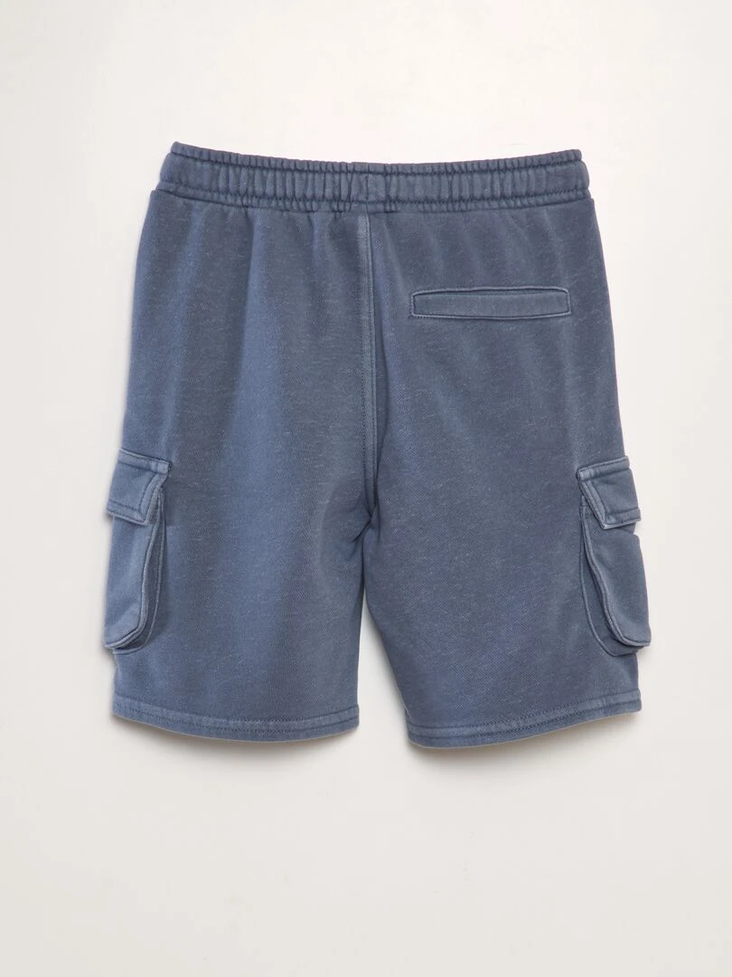 Bermuda avec poches sur les côtés   Bleu gris