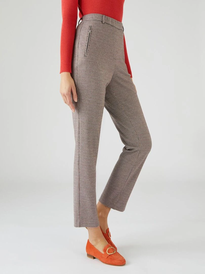 Pantalon 7/8ème maille milano Damart Marron foncé