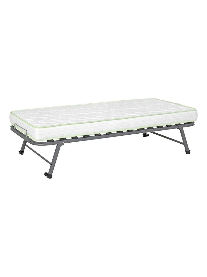 Pack sommier gigogne avec matelas Strata AKITEN RETAIL Gris