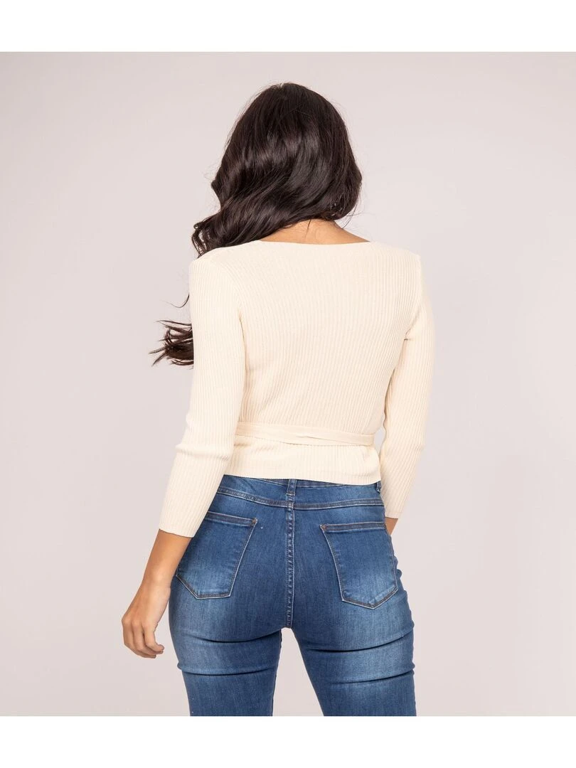 Gilet cache coeur KURTYS Beige
