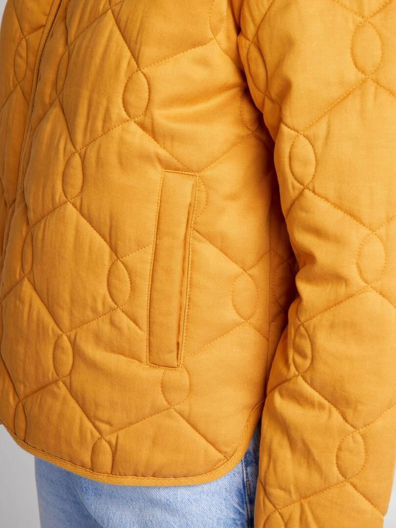 Blouson matelassé fantaisie   Moutarde