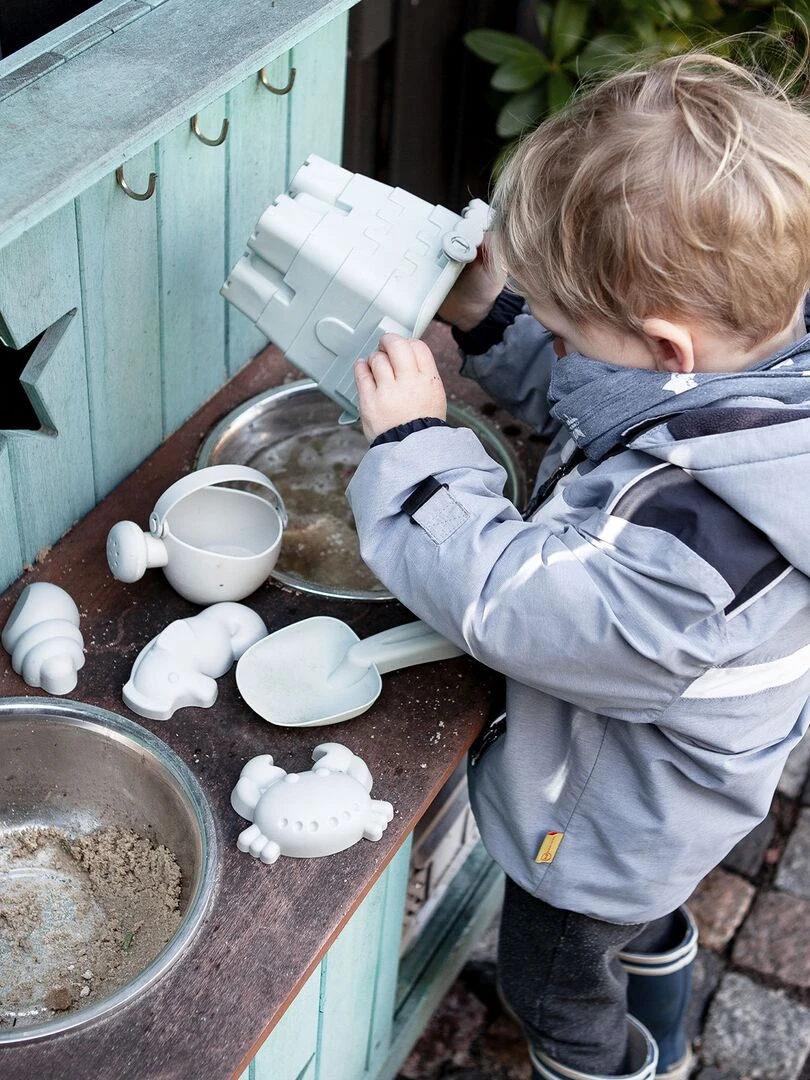 Kit de jouets de sable pour bébé 6 pièces Tilda Gris Multicolore
