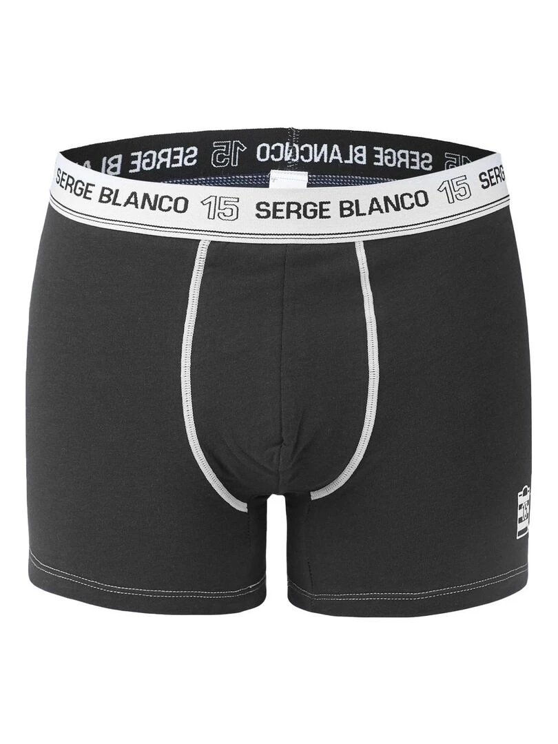 Lot de 8 boxers homme en coton Serge Blanco   Noir