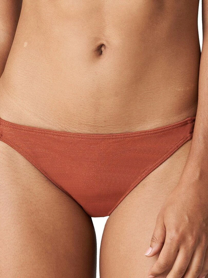 Bas de maillot ajustable Manuia Marron
