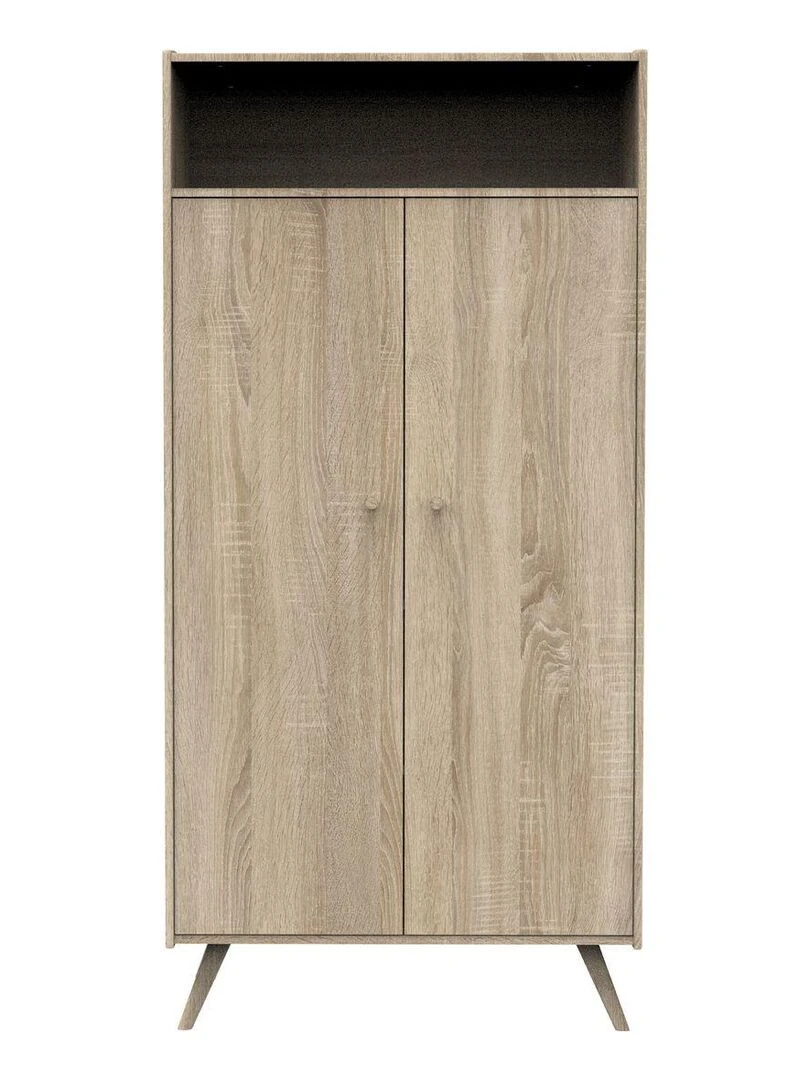 Armoire 2 portes et 1 niche SAUTHON Marron