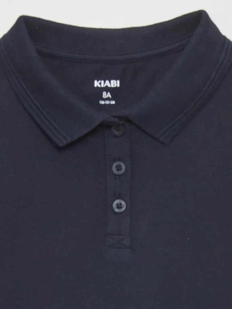 Polo manches courtes Bleu