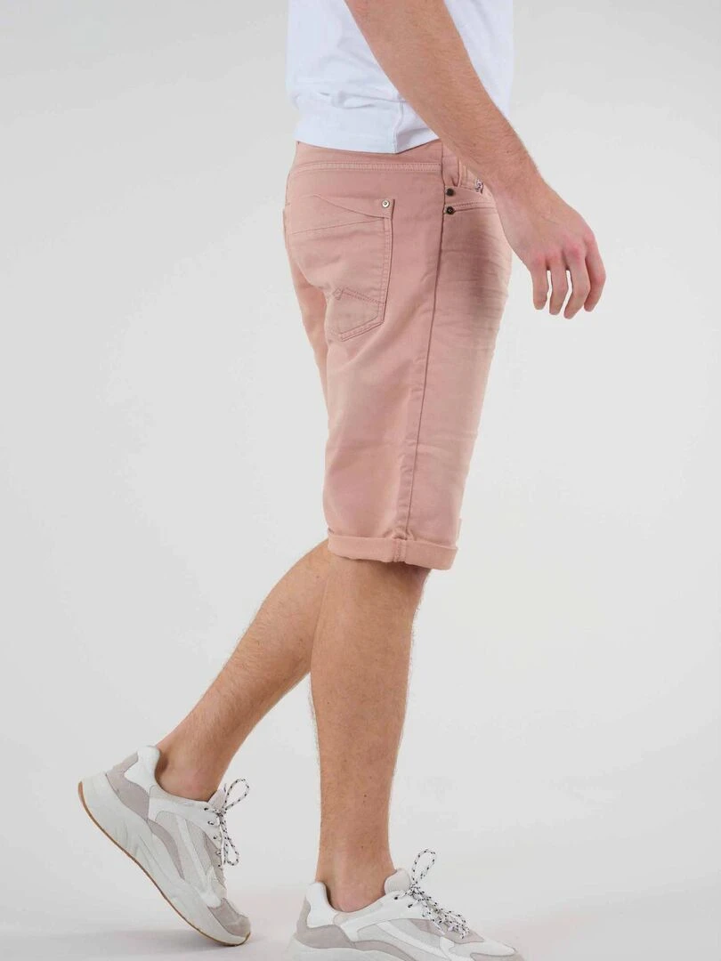 Bermuda délavé pour homme 'Deeluxe'   Vieux rose