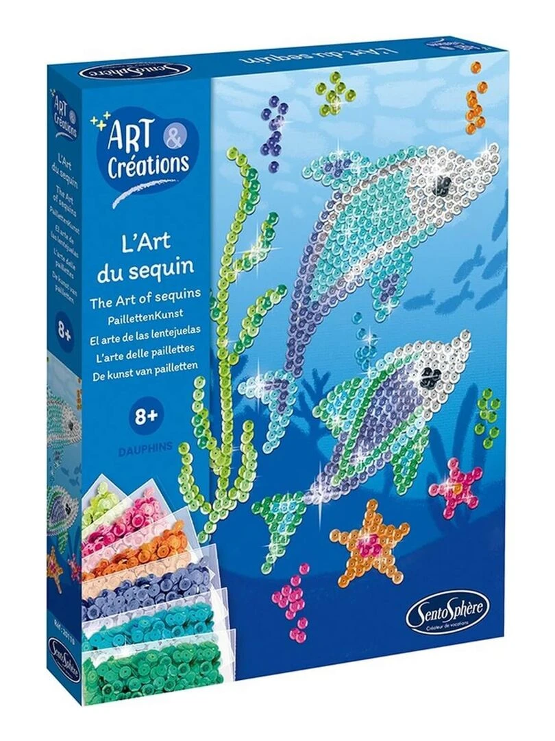 L art du sequin   DAUPHINS 2023  Art et creations   N/A