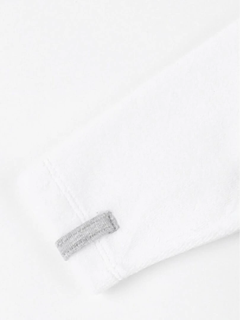 Pyjama 1 pièce rayé en velours  écru/gris foncé   Noukie's   Gris
