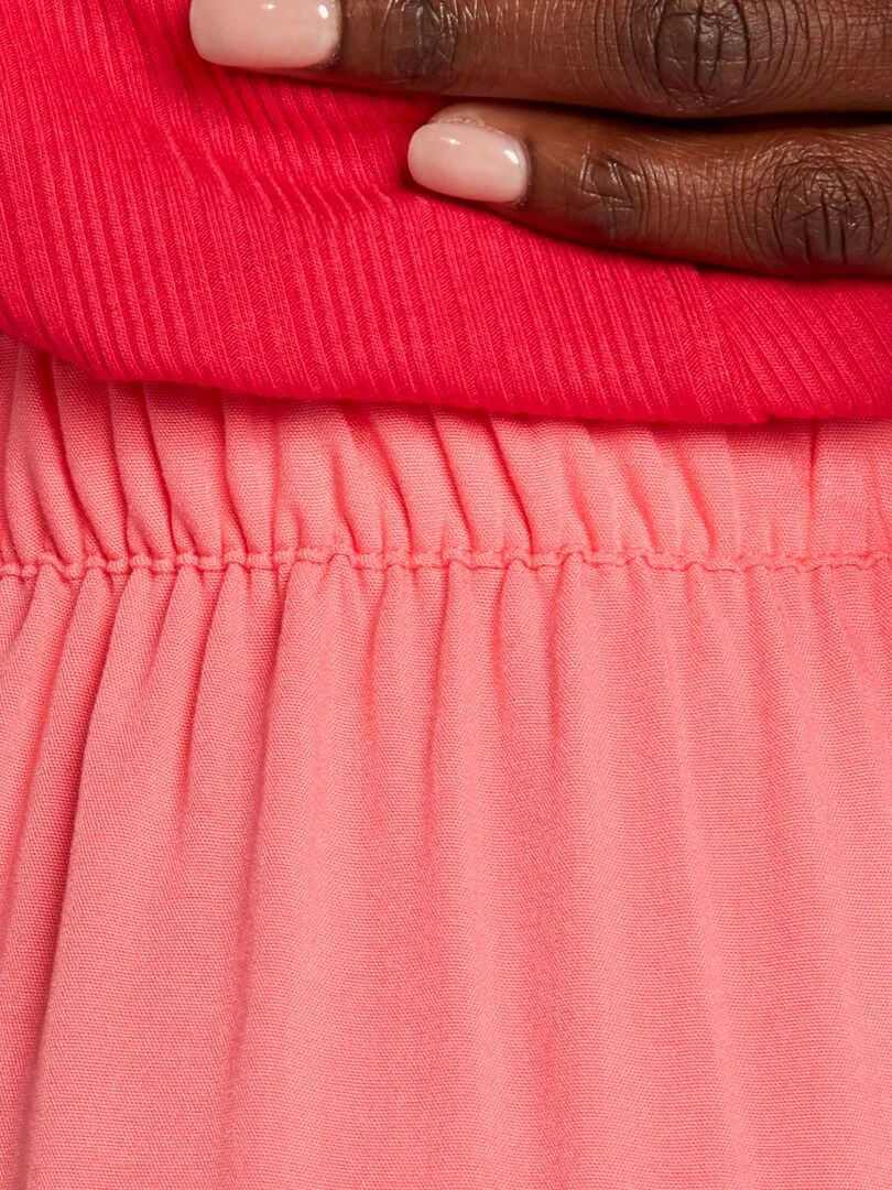 Jupe longue et droite   Rose