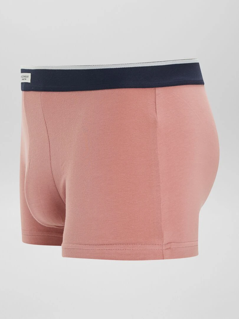 Lot 3 boxers stretch   Bleu/rose