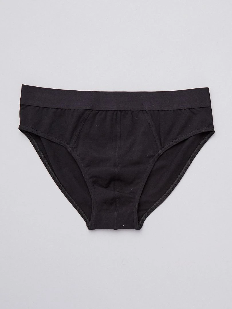 Lot de 3 slips unis noir