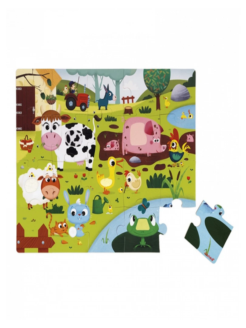 Puzzle Tactile Les Animaux De La Ferme N/A