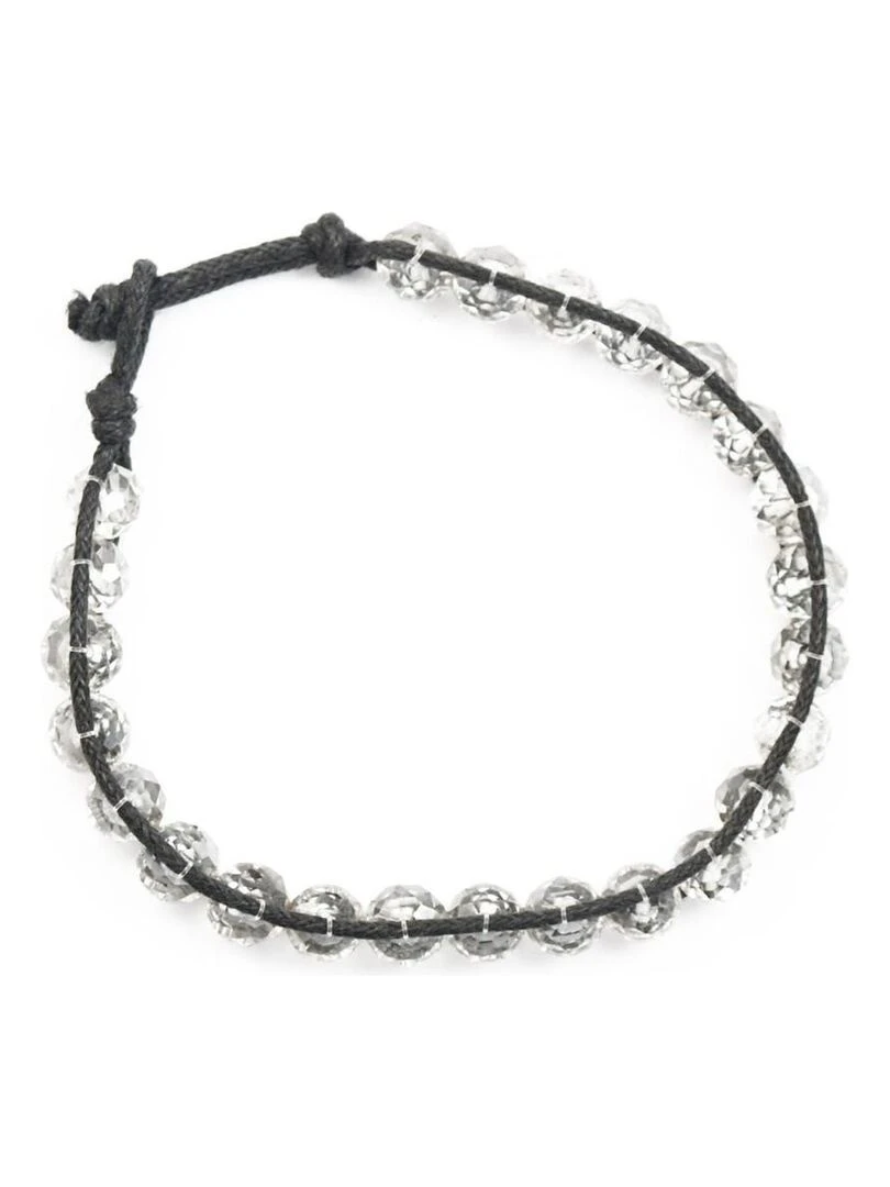 Bracelet perles de cristal Bijoucolor Blanc