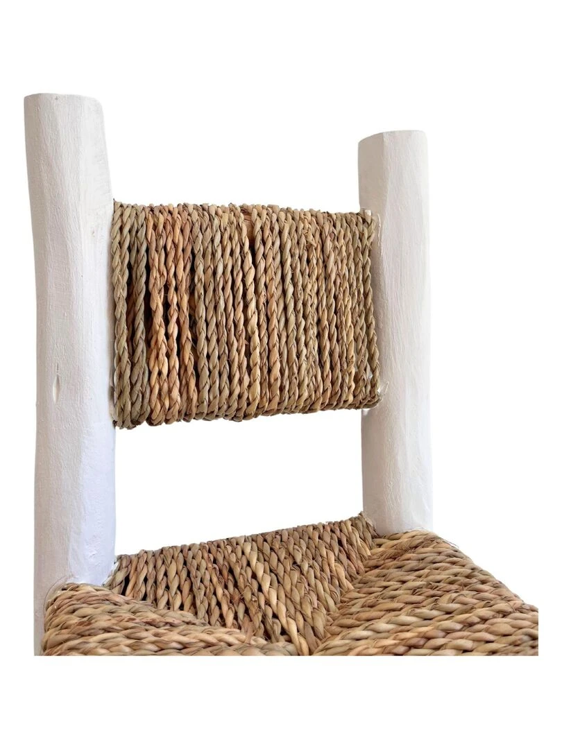 Chaise enfant bois blanc et doum Blanc