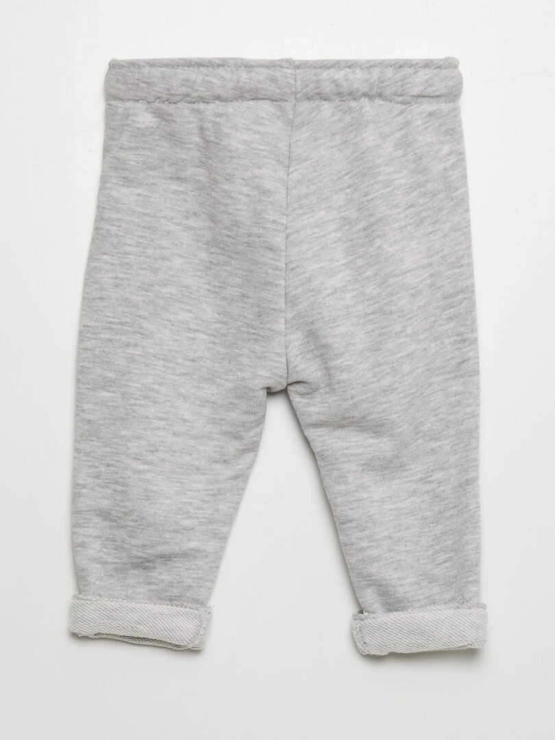 Pantalon jogging en french terry   Gris