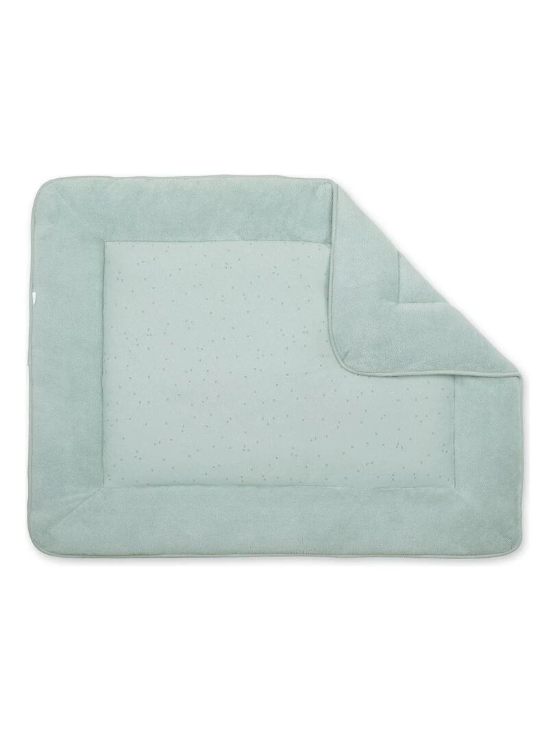 Bemini Tapis de parc et jeu Pady Jersey et bambou Vert sapin
