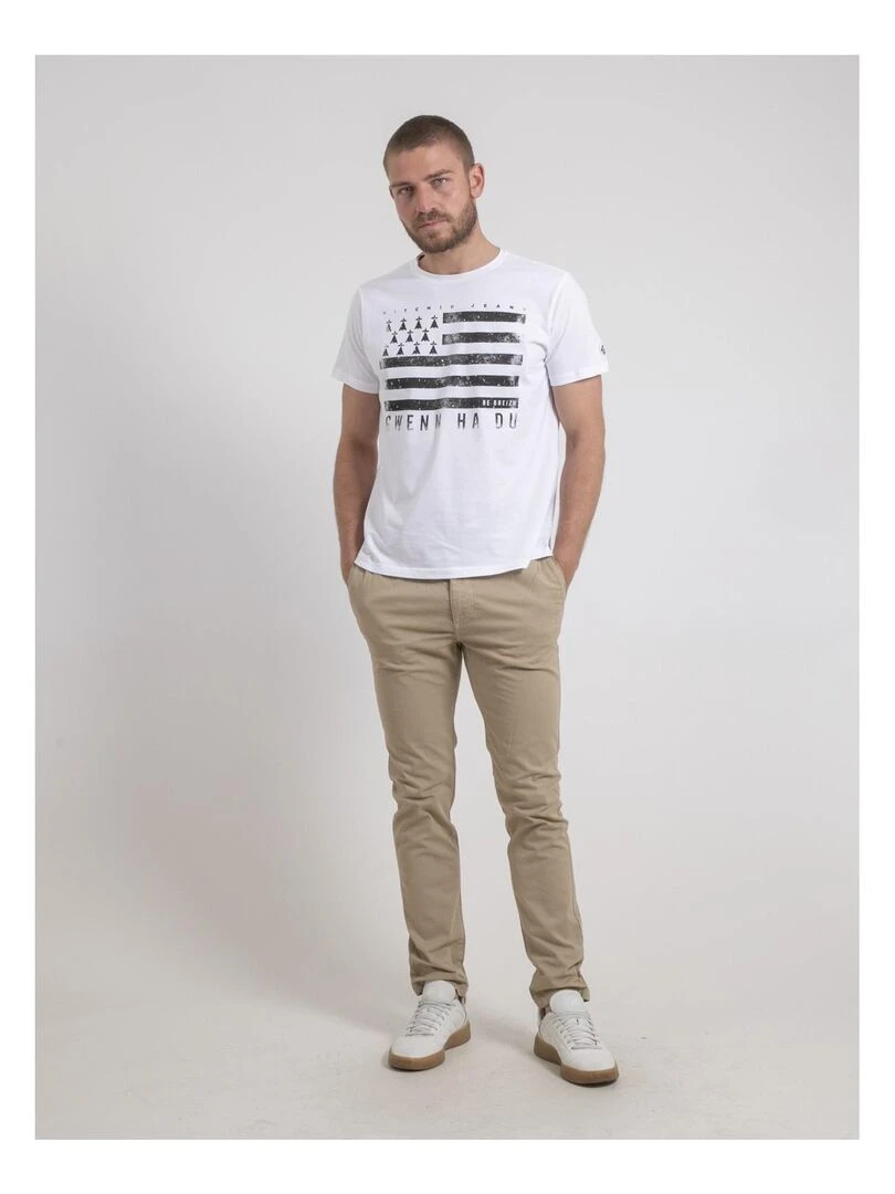 Pantalon chino CORTIN   Beige