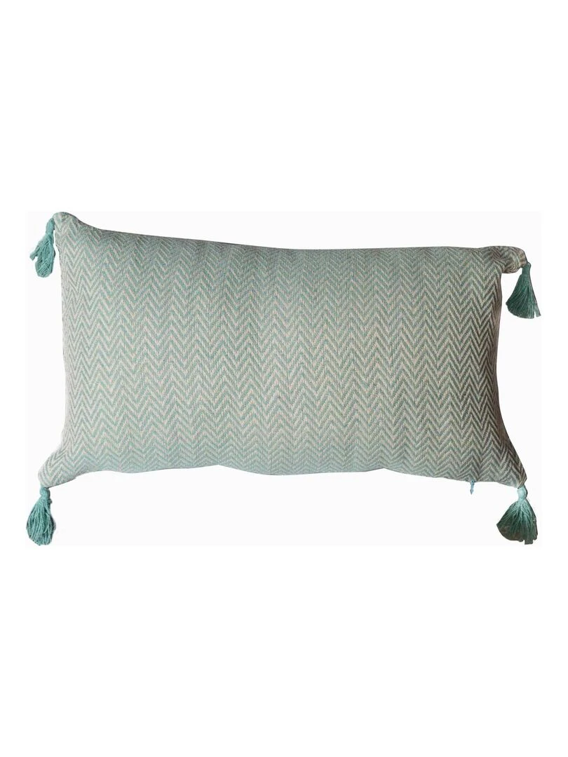 Coussin en Coton Recyclé Vert