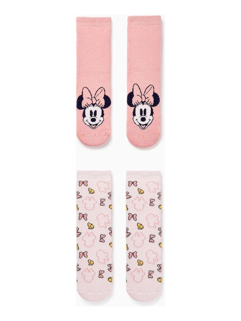 Pack 2 Paires de Chaussettes Épaisses Antidérapantes pour Fille 'Minnie' MINNIE Multicolore