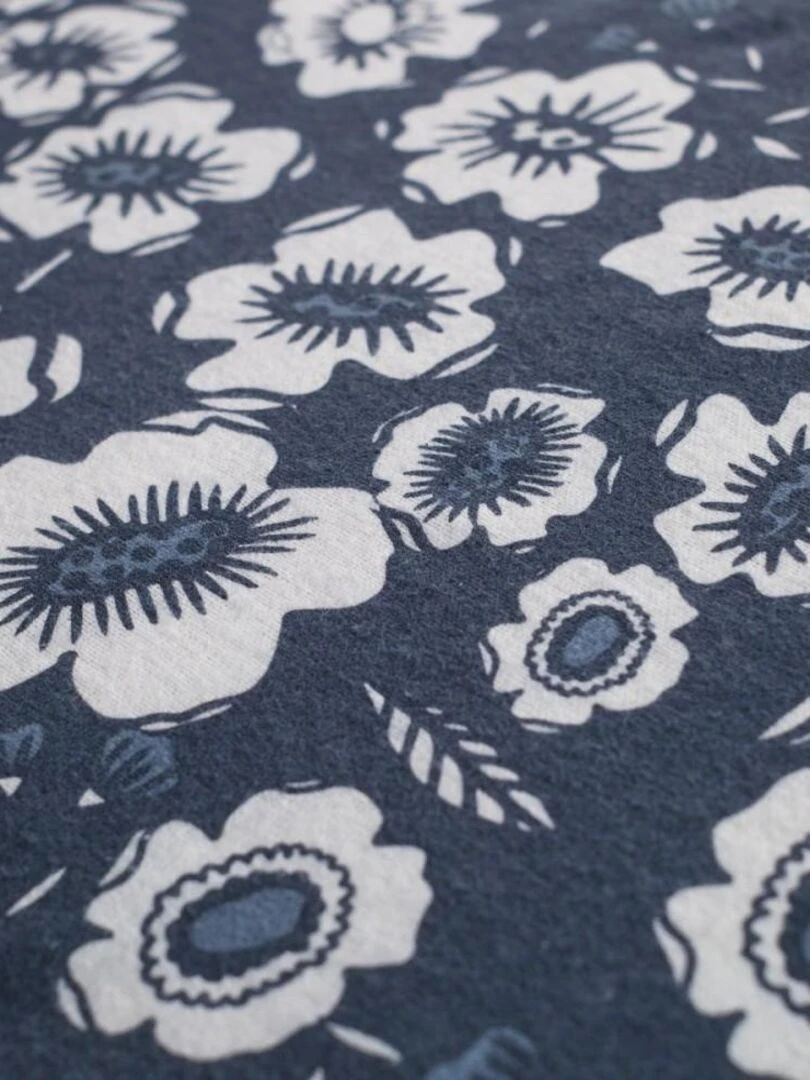 Housse de couette  flanelle Today 2.16 + taie(s) 100% coton   Bleu