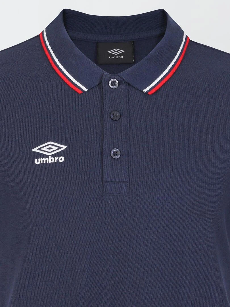 Polo 'Umbro' en piqué de coton   Bleu