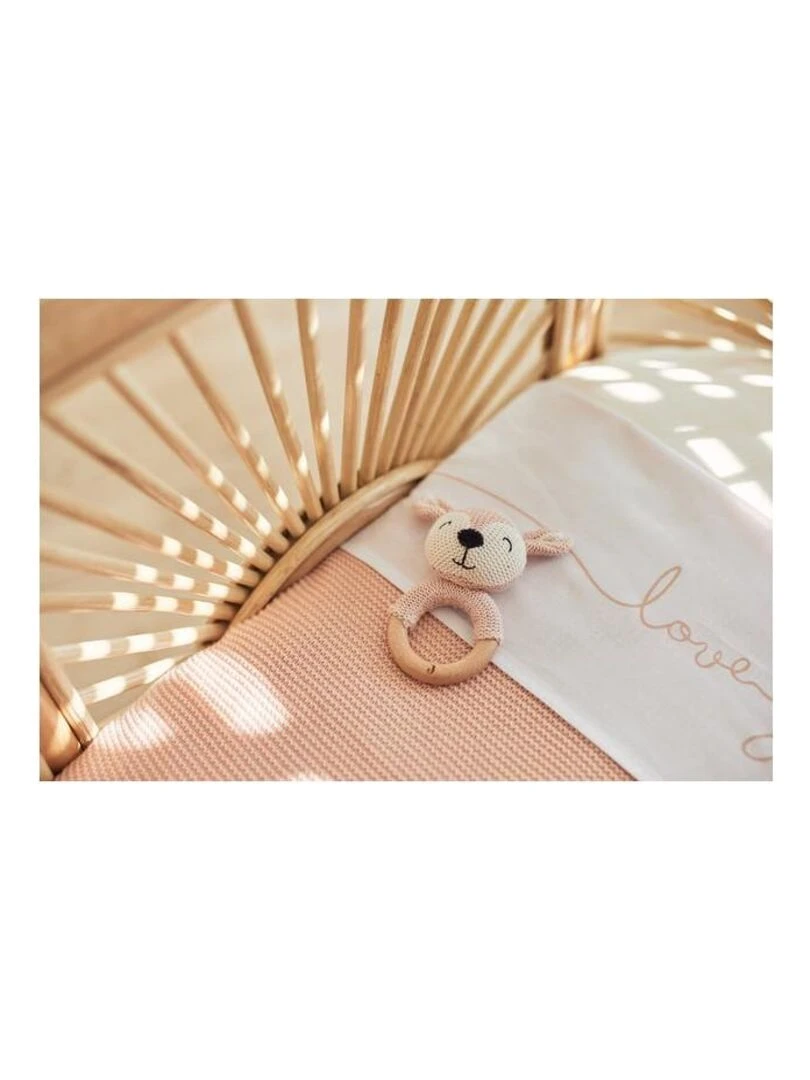 Anneau de dentition Biche Rose Pale Jollein Rose