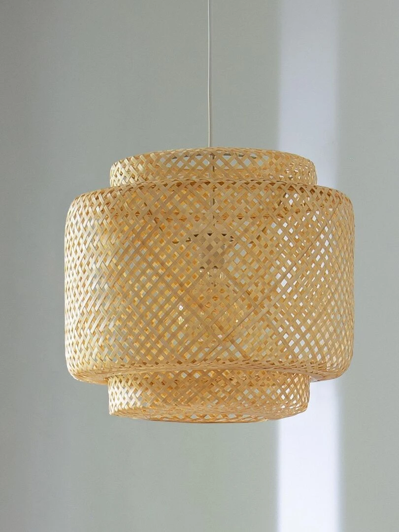 Suspension naturelle en bambou Beige
