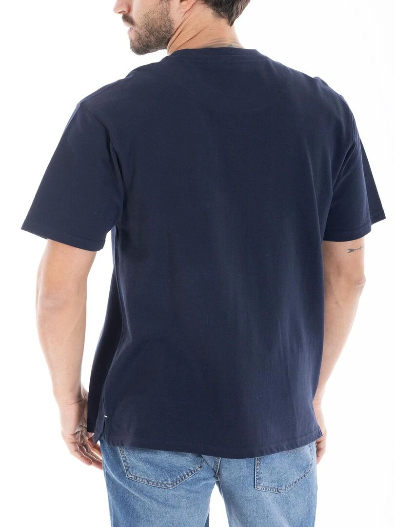 T shirt loose coton piqué CHASE 'Rica Lewis'   Bleu