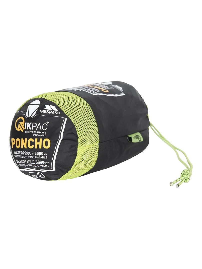 Trespass Qikpac   Poncho repliable   Adulte unisexe   Noir