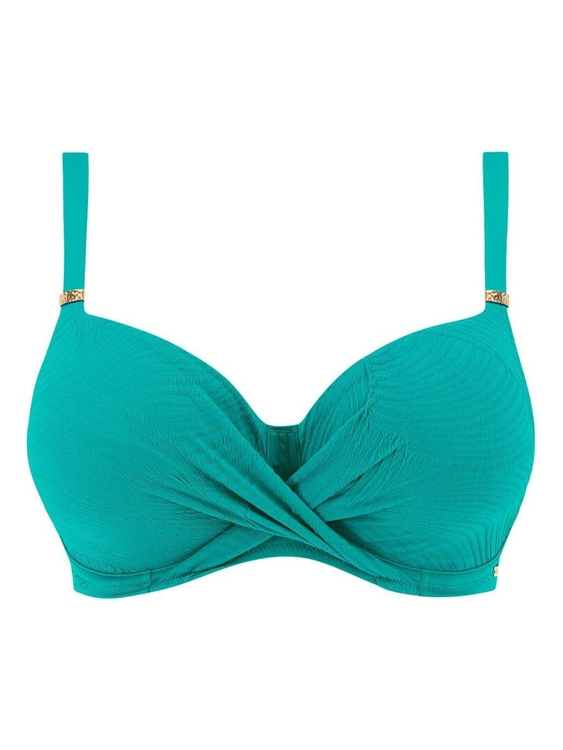 Haut de maillot de bain twisté Ottawa   Bleu