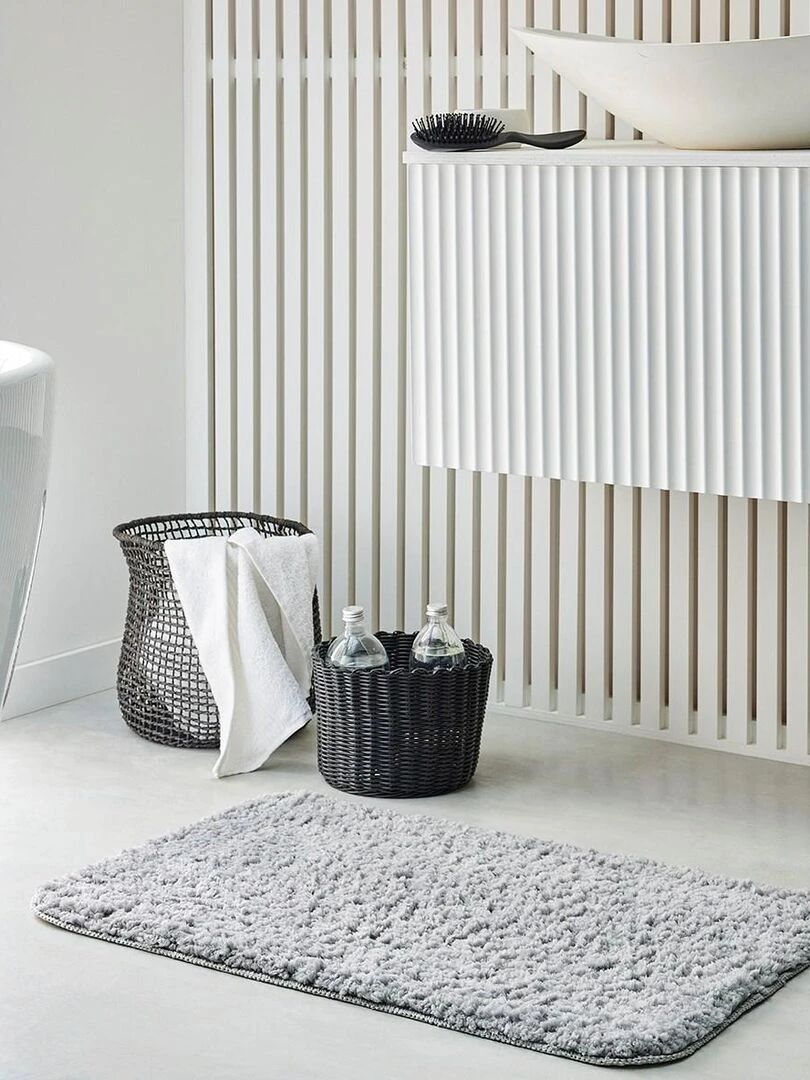 Tapis de bain tufté uni 'ESSENTIAL' 'TODAY' Gris