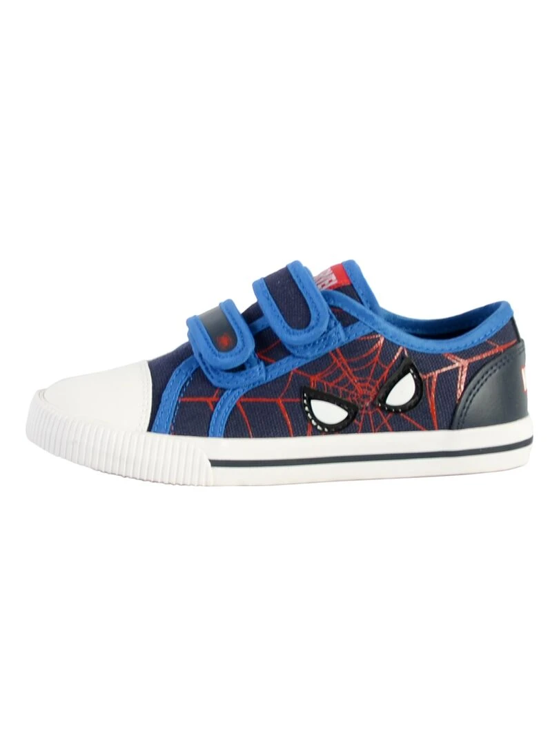 Basket à Scratch Plate Geox Enfant Kilwi Canv+Geobuck Bleu
