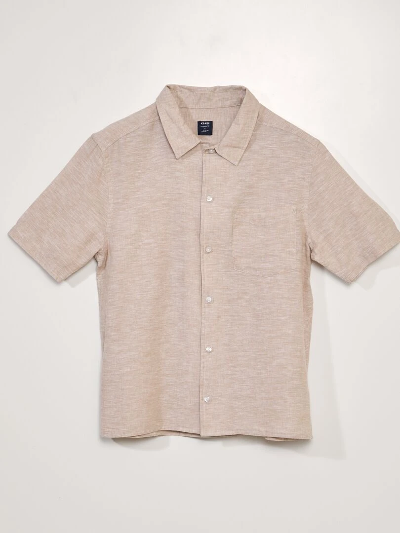Chemise à coupe droite So Easy Beige