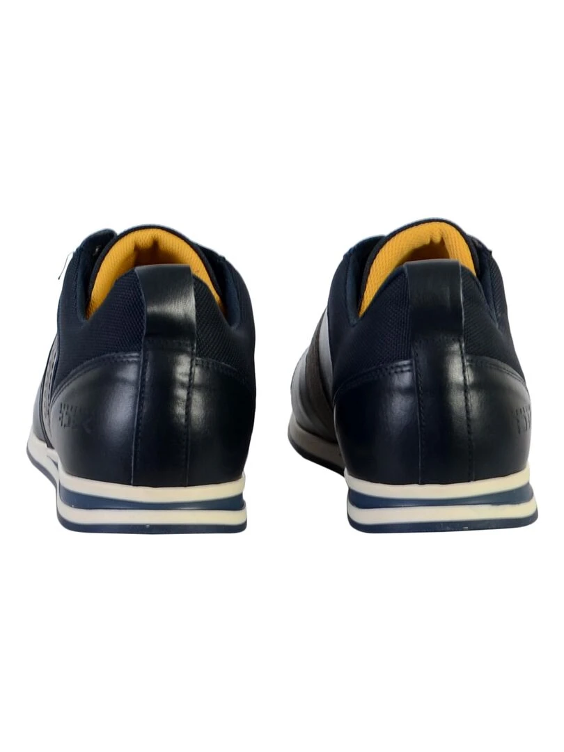 Basket Cuir Redskins Living   Bleu