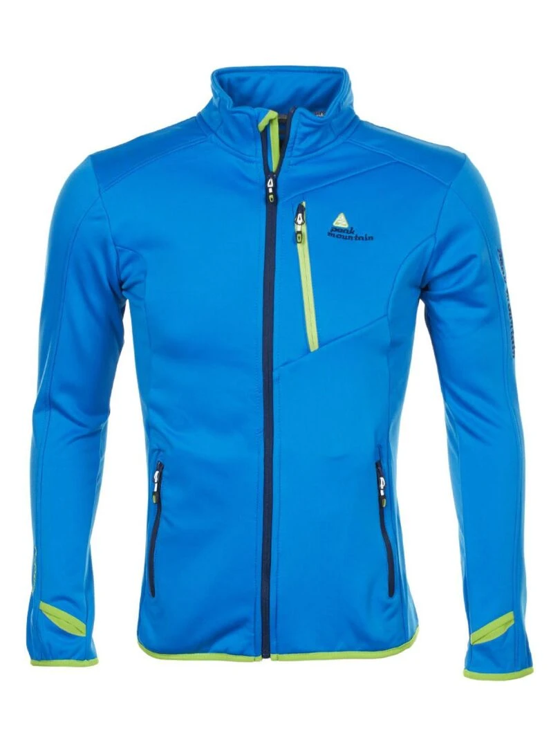 Blouson polar shell homme CLIMATE PEAK MOUNTAIN Bleu