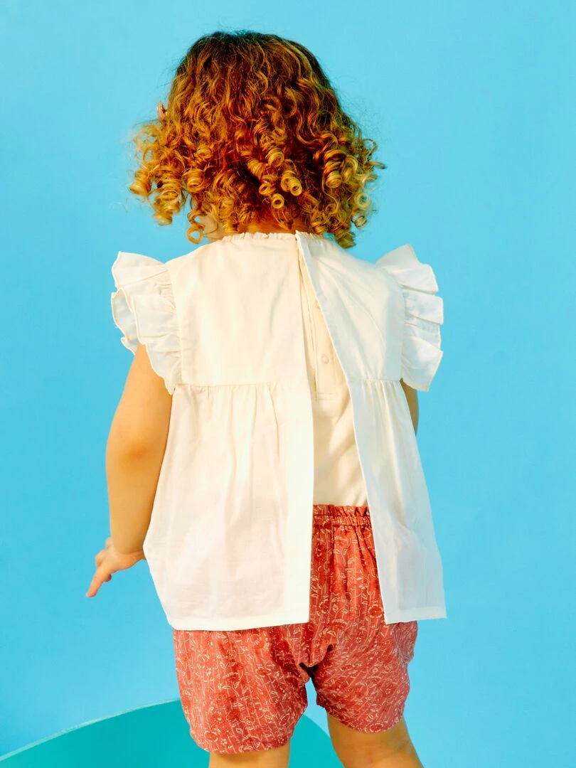 Blouse body sans manches   Ecru