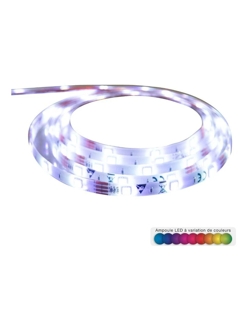 Ruban LED à prise secteur 5 m Blanc