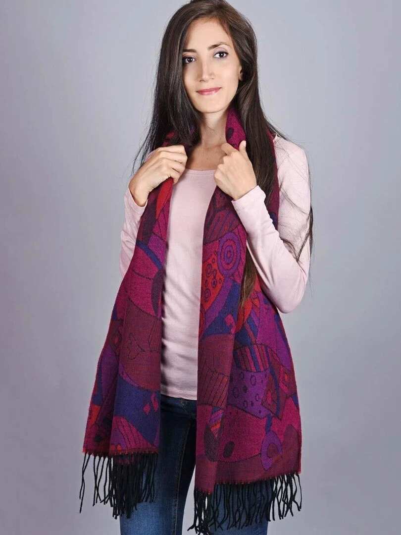 Châle Betsy Fabriqué en France Violet