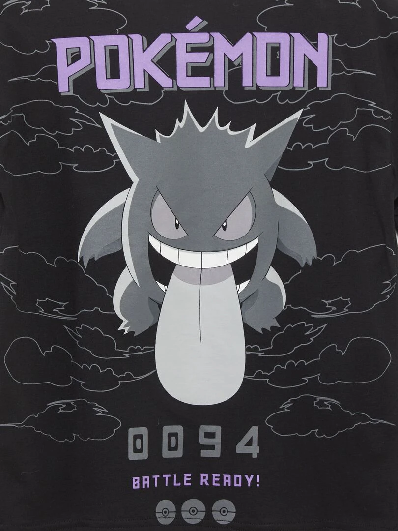 T shirt 'Pokémon'   Noir