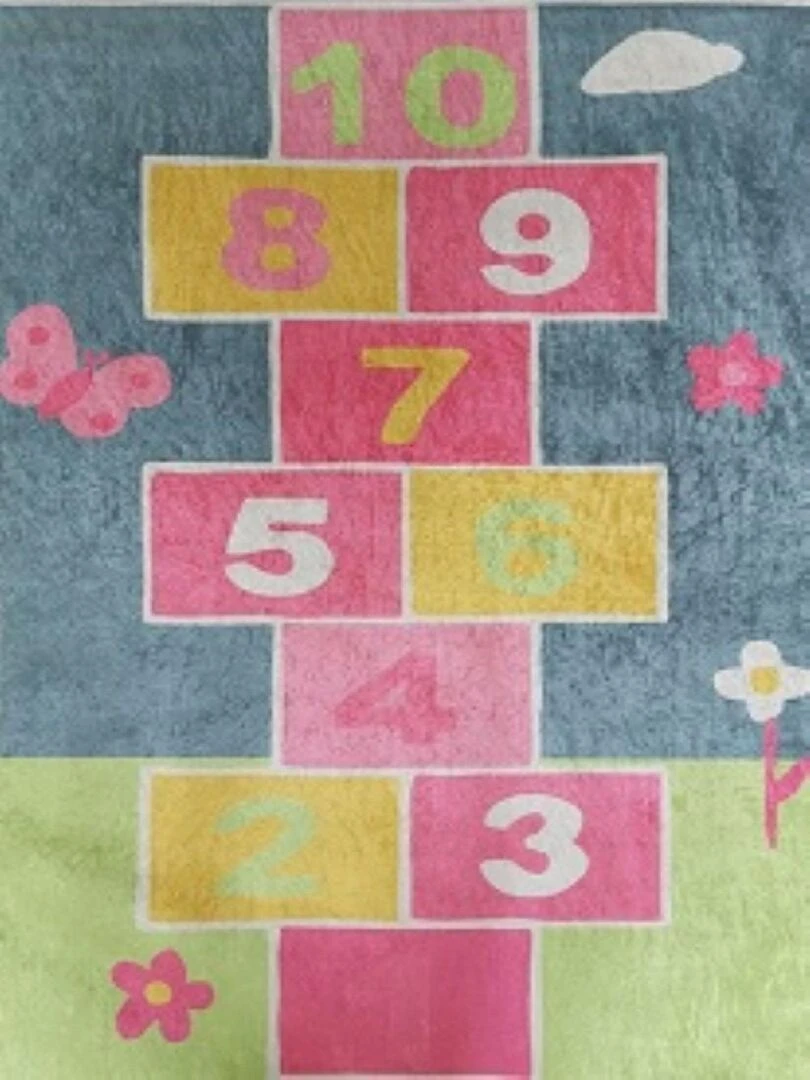 Tapis Coloré Marelle Multicolore