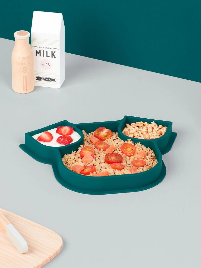 Assiette à compartiments 'Badabulle' Vert
