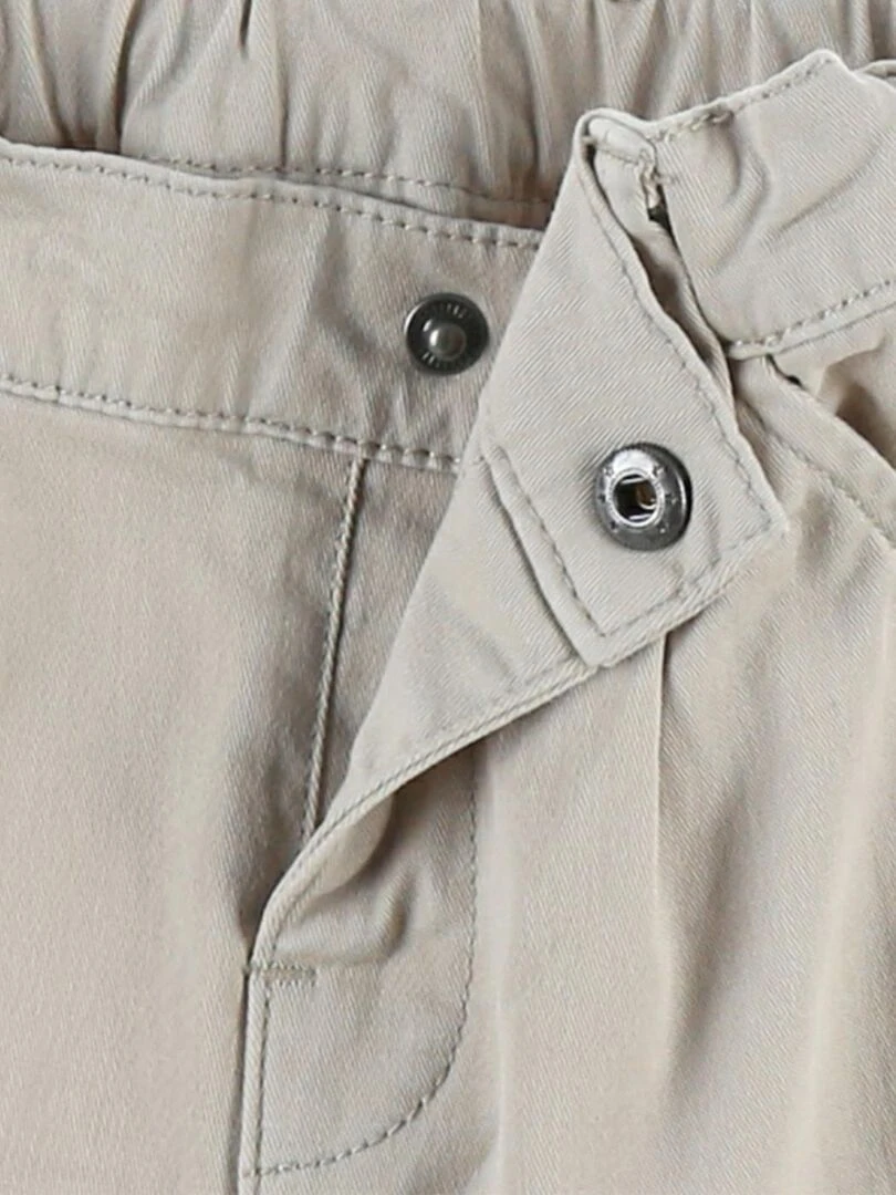 Pantalon 2 en 1 en twill  sable   Noukie's   Beige