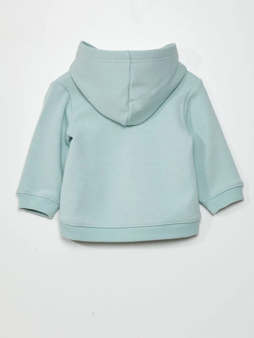 Sweat en molleton avec poche fantaisie   Toujours + de chaleur   Bleu