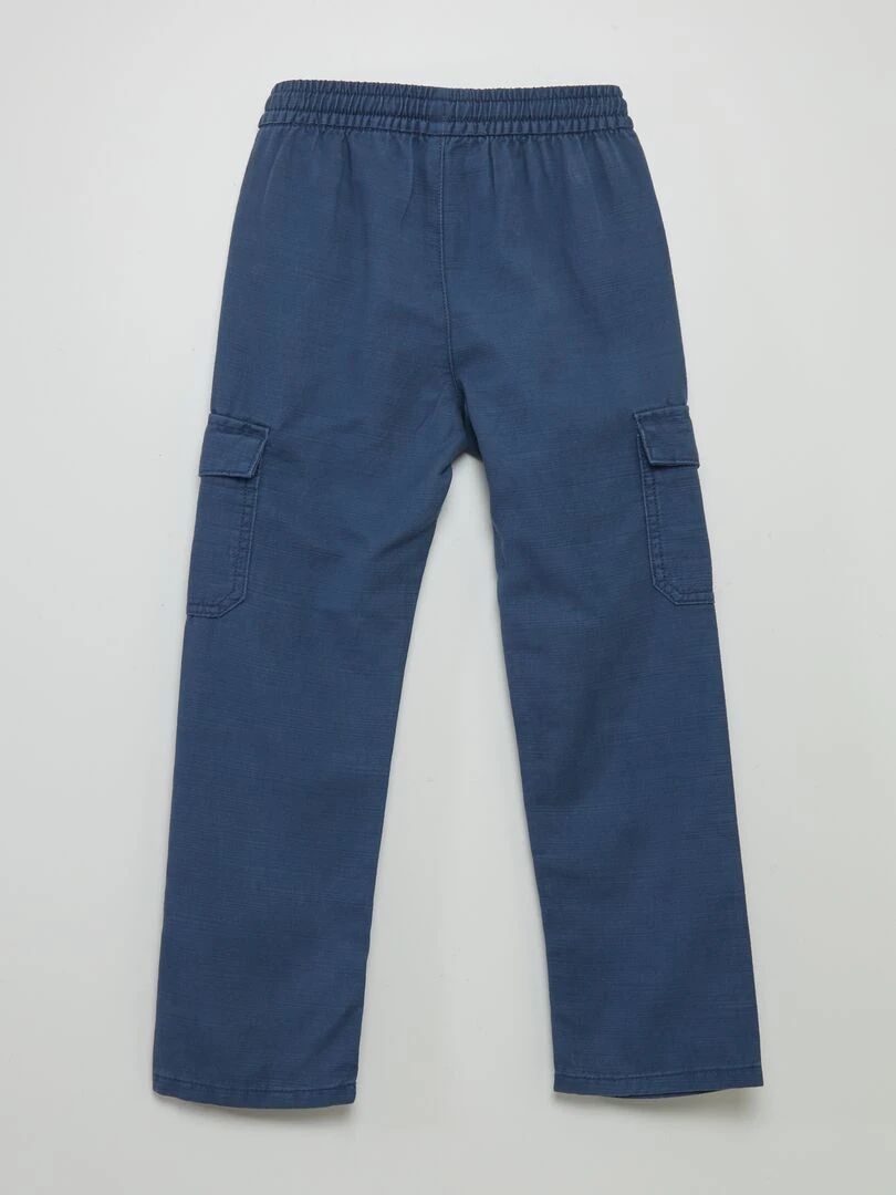 Pantalon avec poches à rabat Marine