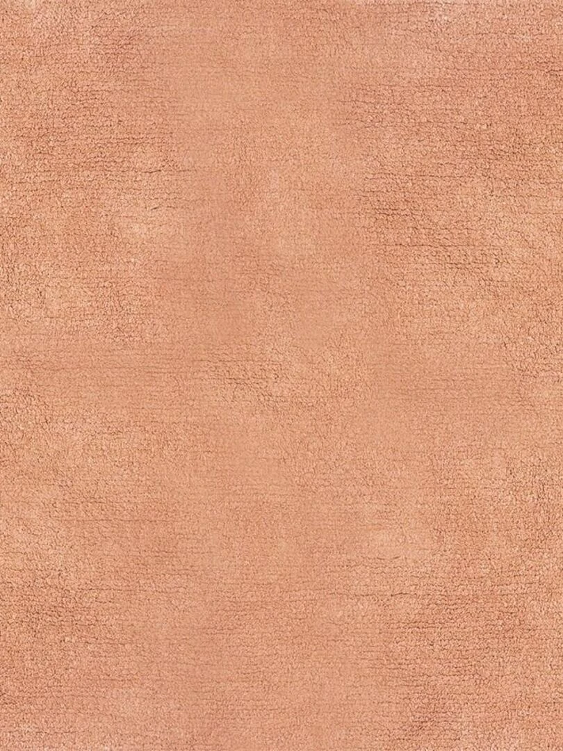 Tapis rectangle coton pompons 100x150 rose   Rose