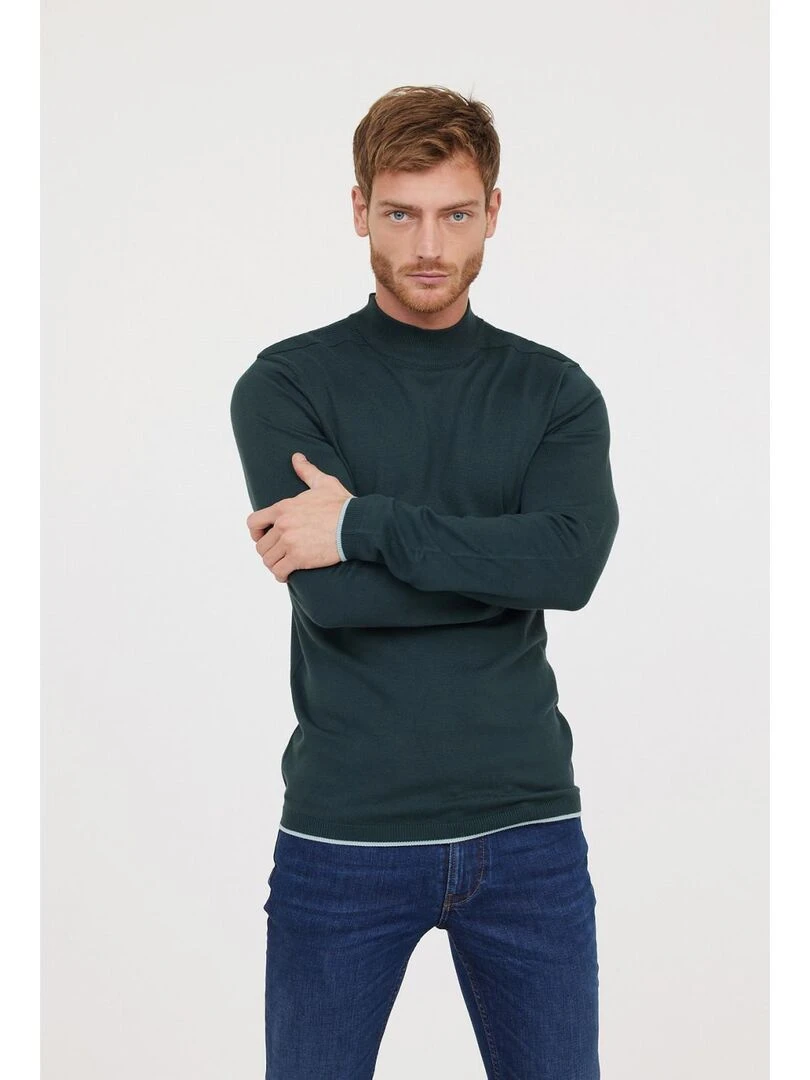 Lee Cooper Pull manches longues viscose slim COLEO Vert