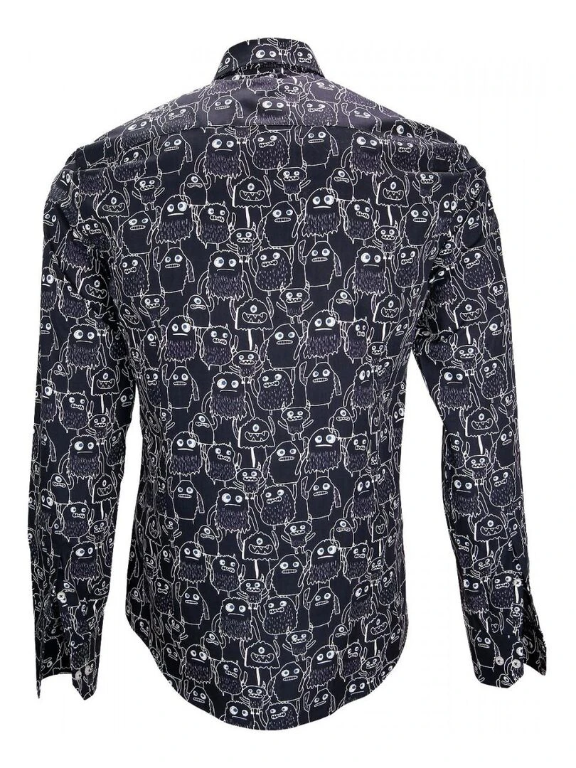 Chemise imprimée MONSTER Bleu